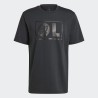 Camiseta negra Adidas negra hombre