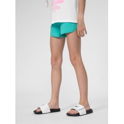 PANTALON CORTO 4F-BOARD SHORTS F033 4FJSS23UBDSF033-46S VERDE NIÑA elastico