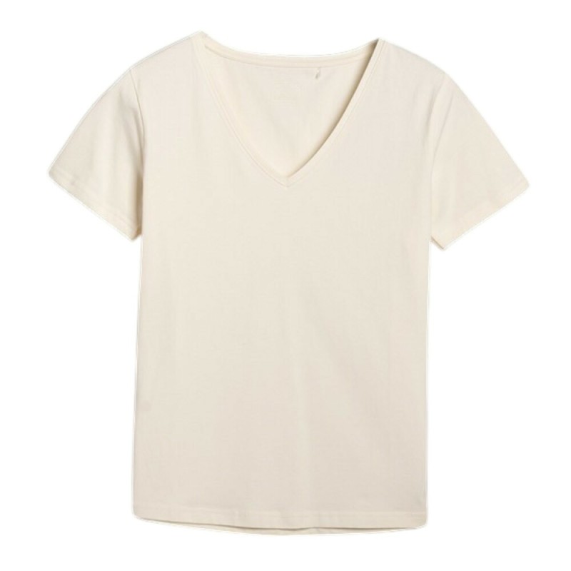 Camiseta beig pico 4F beig mujer